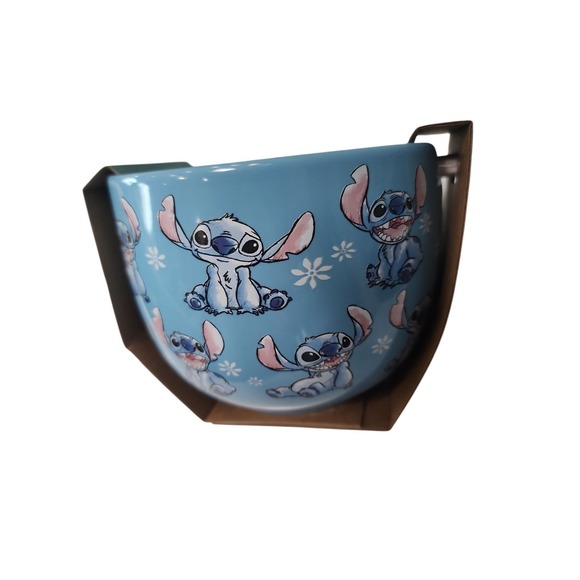 Silver Buffalo Lilo Stitch 20oz Ceramic Ramen Rice Bowl & Chopstick Dining Set - Picture 3 of 3